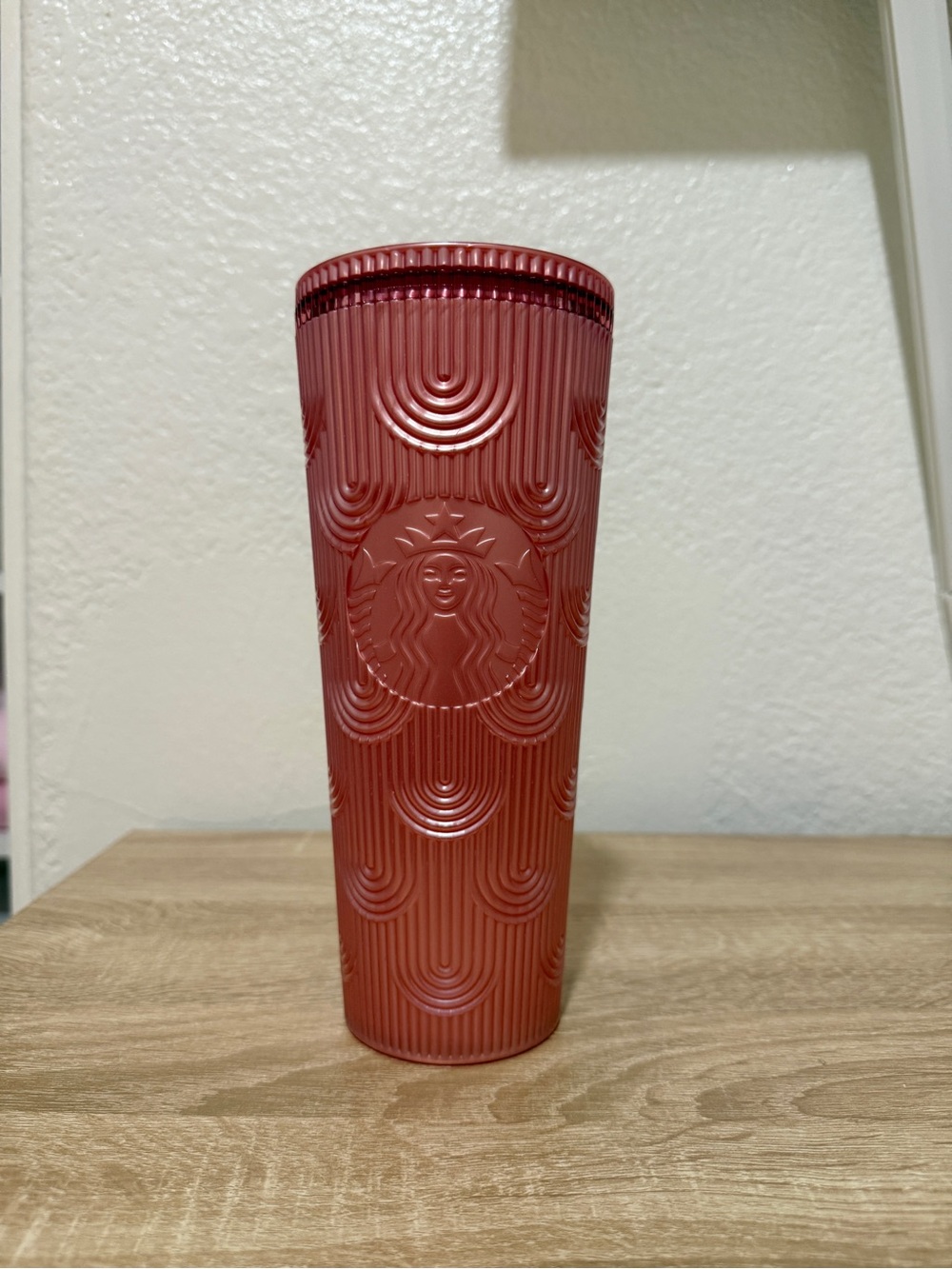 NWT 2023 Starbucks Fall Pink Shimmer Mermaid 24oz Tumbler